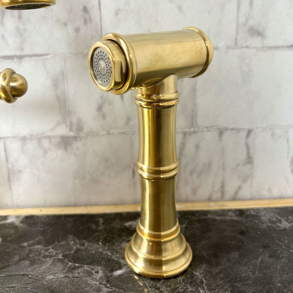 unlacquered-brass-deck-mount-column-spout-3-leg-with-sidespray-306827-1.jpg